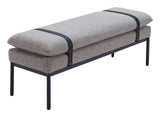 Padd Gray Bench by Zuomod at Eve Furniture