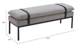 Padd Gray Bench by Zuomod at Eve Furniture