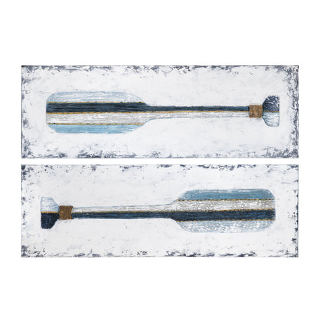 Paddles Up Blue/White Canvas by Crestview at Eve Furniture