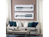 Paddles Up Blue/White Canvas by Crestview at Eve Furniture