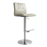 Paddy Performance Vegan Leather Adjustable Stool by TOV Furniture at Eve Furniture