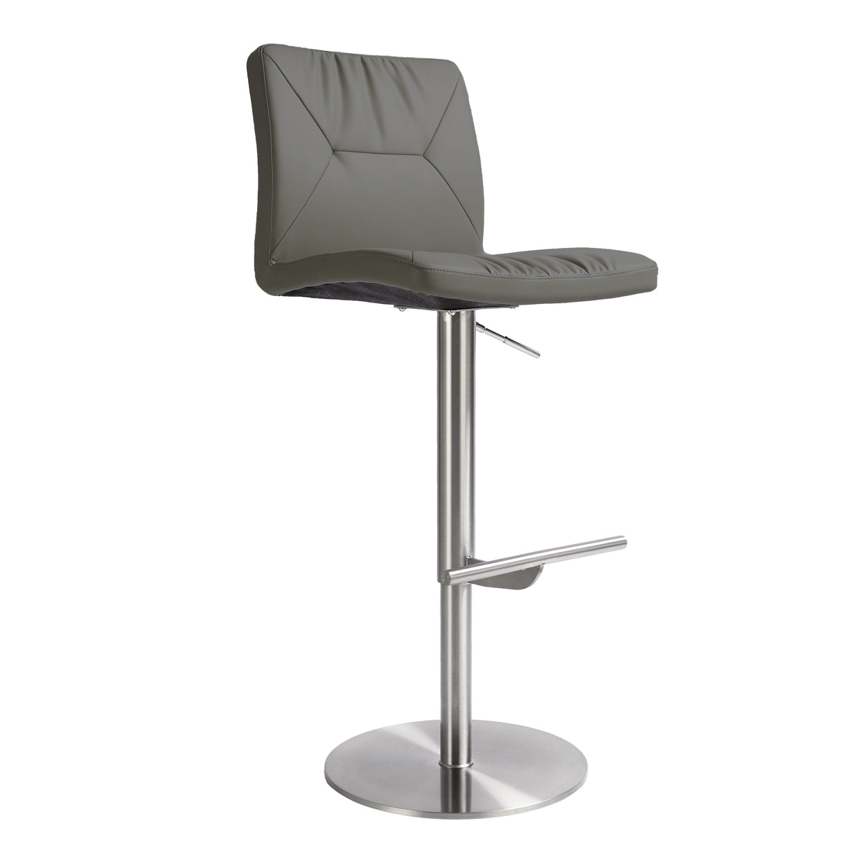Paddy Performance Vegan Leather Adjustable Stool by TOV Furniture at Eve Furniture