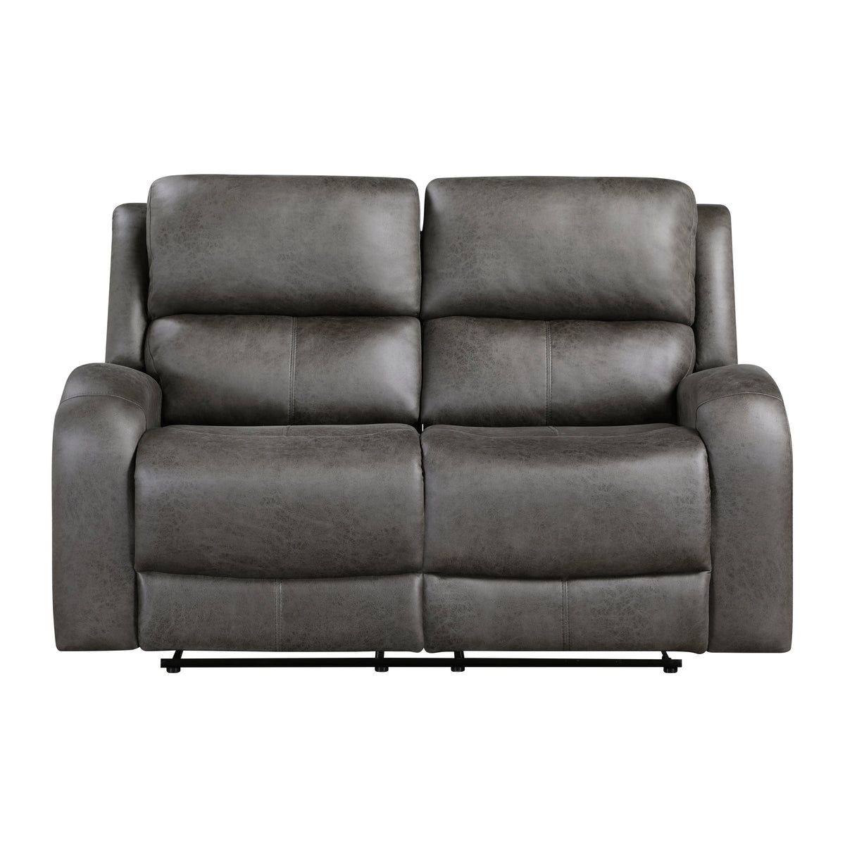 Pagosa Gray 2-Piece Double Reclining Set by Homelegance at Eve Furniture