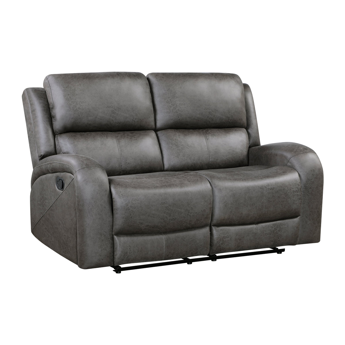 Pagosa Gray 2-Piece Double Reclining Set by Homelegance at Eve Furniture