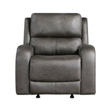 Pagosa Gray Double Reclining Living Room Set by Homelegance at Eve Furniture