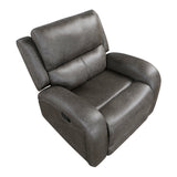Pagosa Gray Double Reclining Living Room Set by Homelegance at Eve Furniture