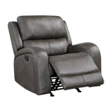 Pagosa Gray Double Reclining Living Room Set by Homelegance at Eve Furniture