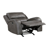 Pagosa Gray Double Reclining Living Room Set by Homelegance at Eve Furniture