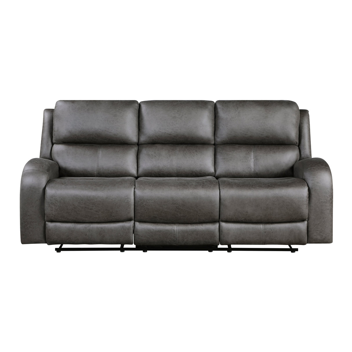 Pagosa Gray Double Reclining Living Room Set by Homelegance at Eve Furniture