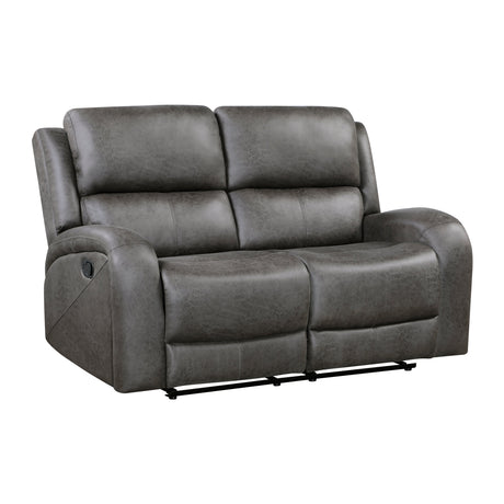 Pagosa Gray Double Reclining Living Room Set by Homelegance at Eve Furniture