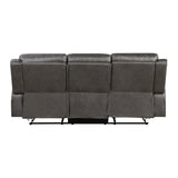 Pagosa Gray Double Reclining Living Room Set by Homelegance at Eve Furniture