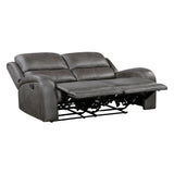 Pagosa Gray Double Reclining Living Room Set by Homelegance at Eve Furniture