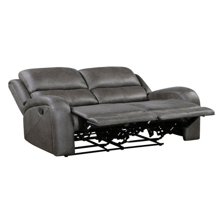 Pagosa Gray Double Reclining Living Room Set by Homelegance at Eve Furniture