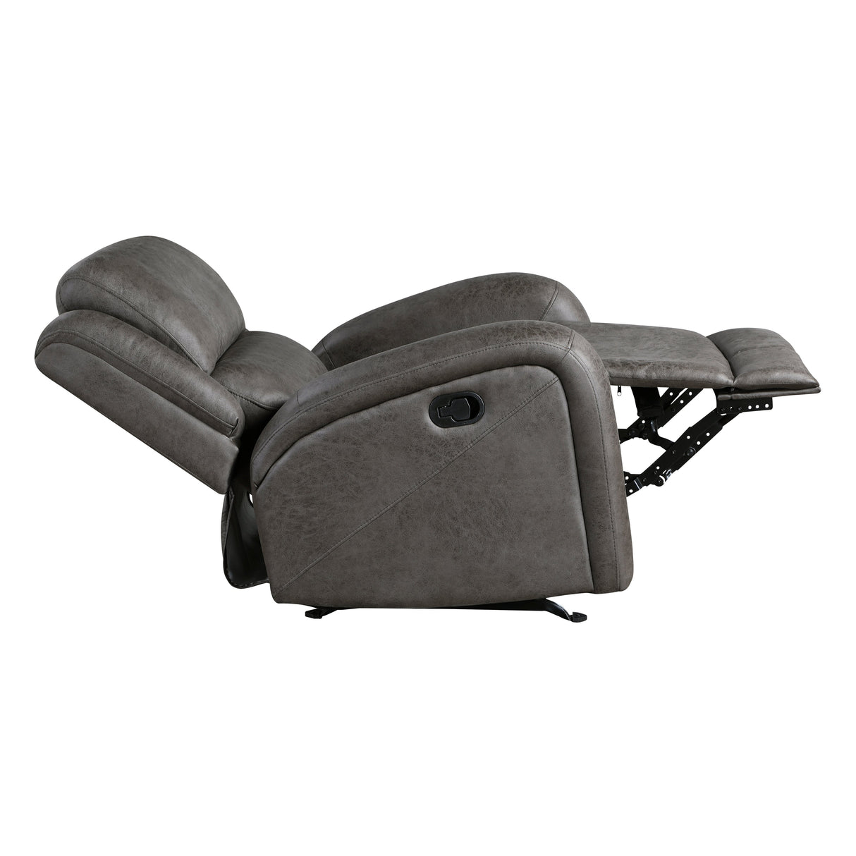 Pagosa Gray Rocker Reclining Chair by Homelegance at Eve Furniture