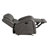 Pagosa Gray Rocker Reclining Chair by Homelegance at Eve Furniture