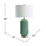 Paige Blue Table Lamp by Crestview at Eve Furniture