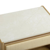 Paige Natural Oak 2-Drawer Nightstand by TOV Furniture at Eve Furniture