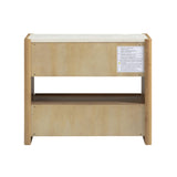 Paige Natural Oak 2-Drawer Nightstand by TOV Furniture at Eve Furniture