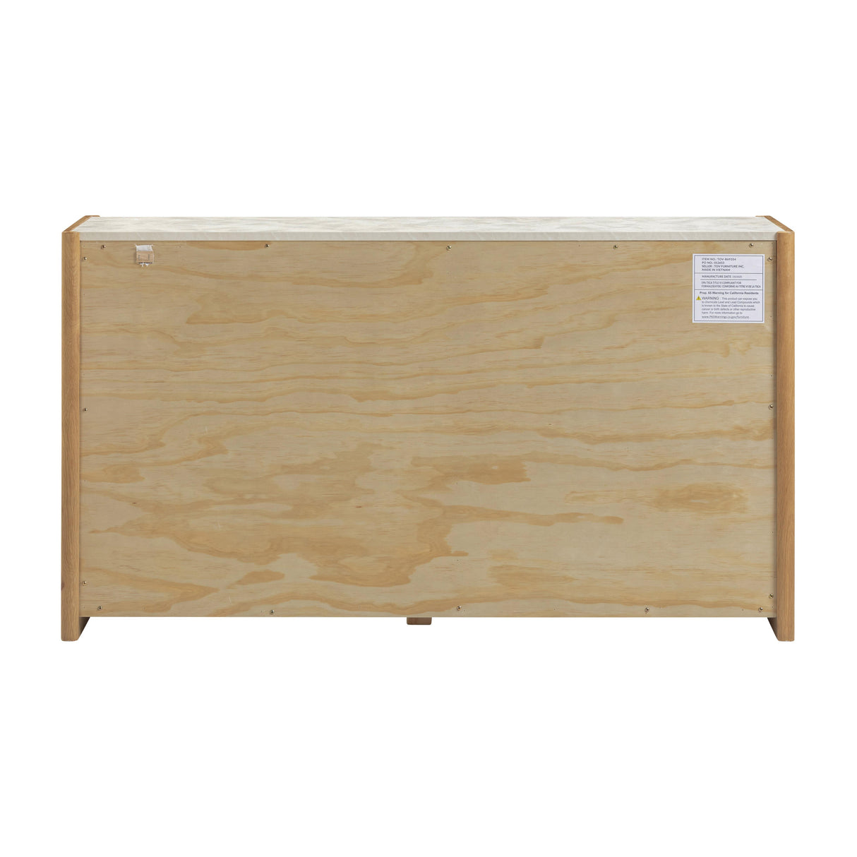 Paige Natural Oak 6-Drawer Dresser by TOV Furniture at Eve Furniture