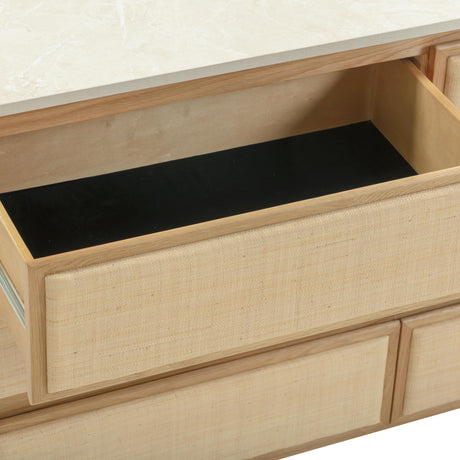 Paige Natural Oak 6-Drawer Dresser by TOV Furniture at Eve Furniture