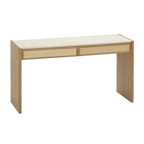 Paige Natural Oak Console Desk by TOV Furniture at Eve Furniture
