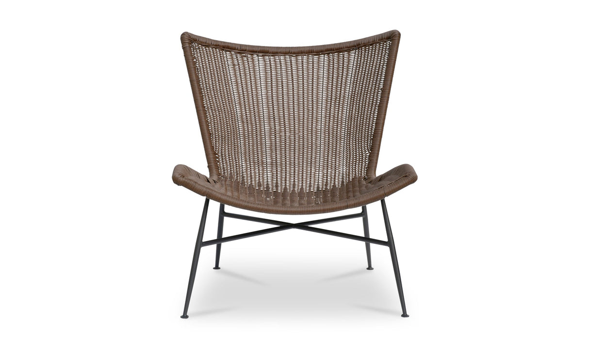 Paige Outdoor Accent Chair Brown by Moe's Home at Eve Furniture