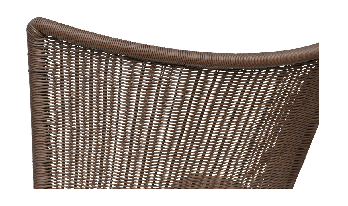 Paige Outdoor Accent Chair Brown by Moe's Home at Eve Furniture