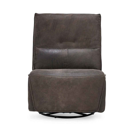 Paige Swivel Power Recliner - Rustic Brown by Classic Home at Eve Furniture