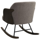 Paige Taupe Boucle Mid Back Rocking Chair by Coaster at Eve Furniture