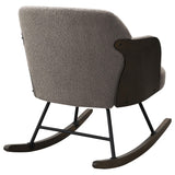 Paige Taupe Boucle Mid Back Rocking Chair by Coaster at Eve Furniture