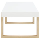 Pala White 3-Piece High Gloss Coffee and End Table Set by Coaster at Eve Furniture