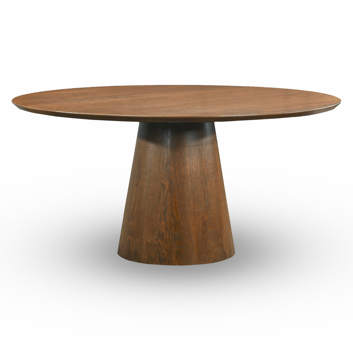 Palamades Round Solid Wood Walnut Dining Table - Large by Ashcroft Furniture at Eve Furniture