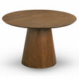 Palamades Round Solid Wood Walnut Small Dining Table by Ashcroft Imports at Eve Furniture