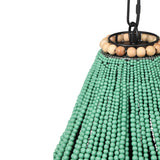 Palani Green Wooden Bead Chandelier by TOV Furniture at Eve Furniture