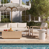 Palata Cream Outdoor Accent Chair by TOV Furniture at Eve Furniture