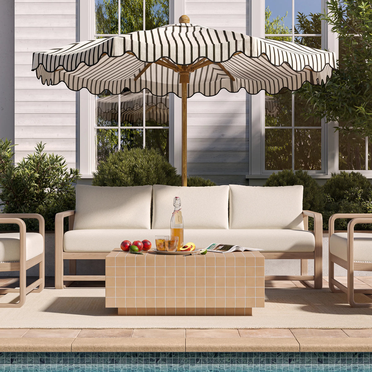 Palata Cream Outdoor Sofa by TOV Furniture at Eve Furniture