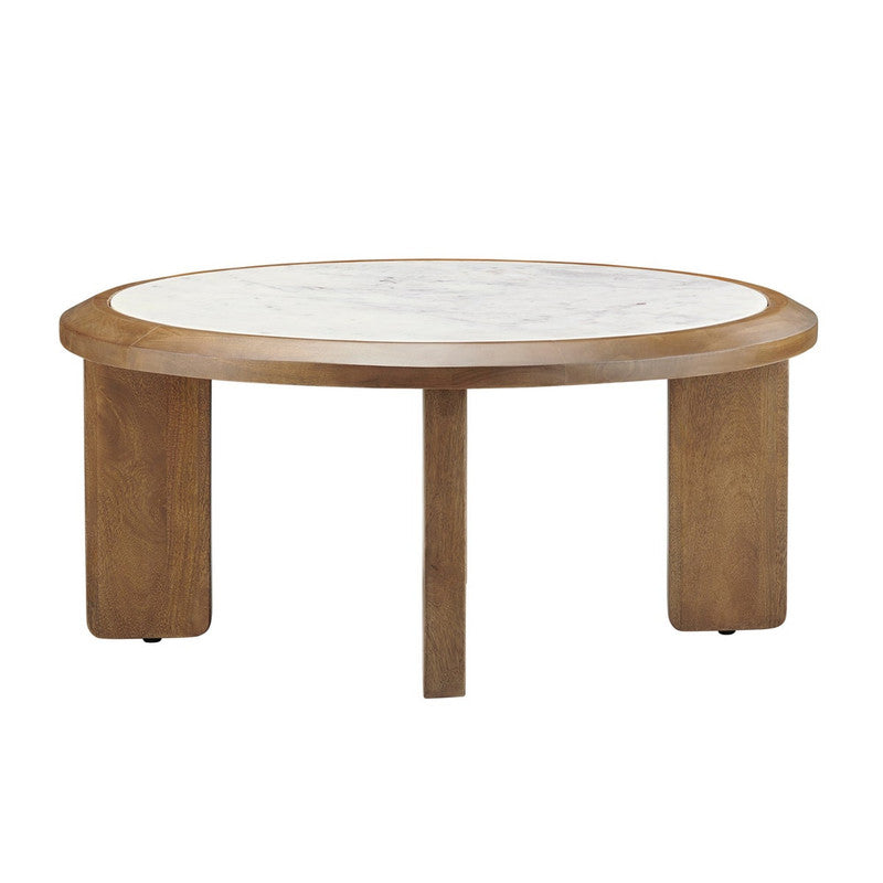 Palatino Brown/White Cocktail Table by Crestview at Eve Furniture