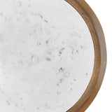 Palatino Brown/White End Table by Crestview at Eve Furniture