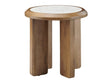 Palatino Brown/White End Table by Crestview at Eve Furniture