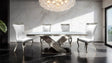 Palazzo Chrome 7-Piece Dining Room Set by Furniture of America at Eve Furniture