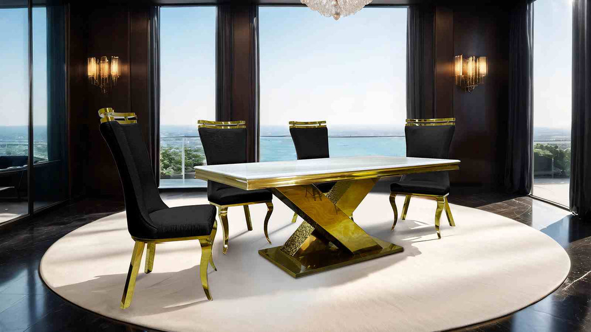 Palazzo Gold Dining Table