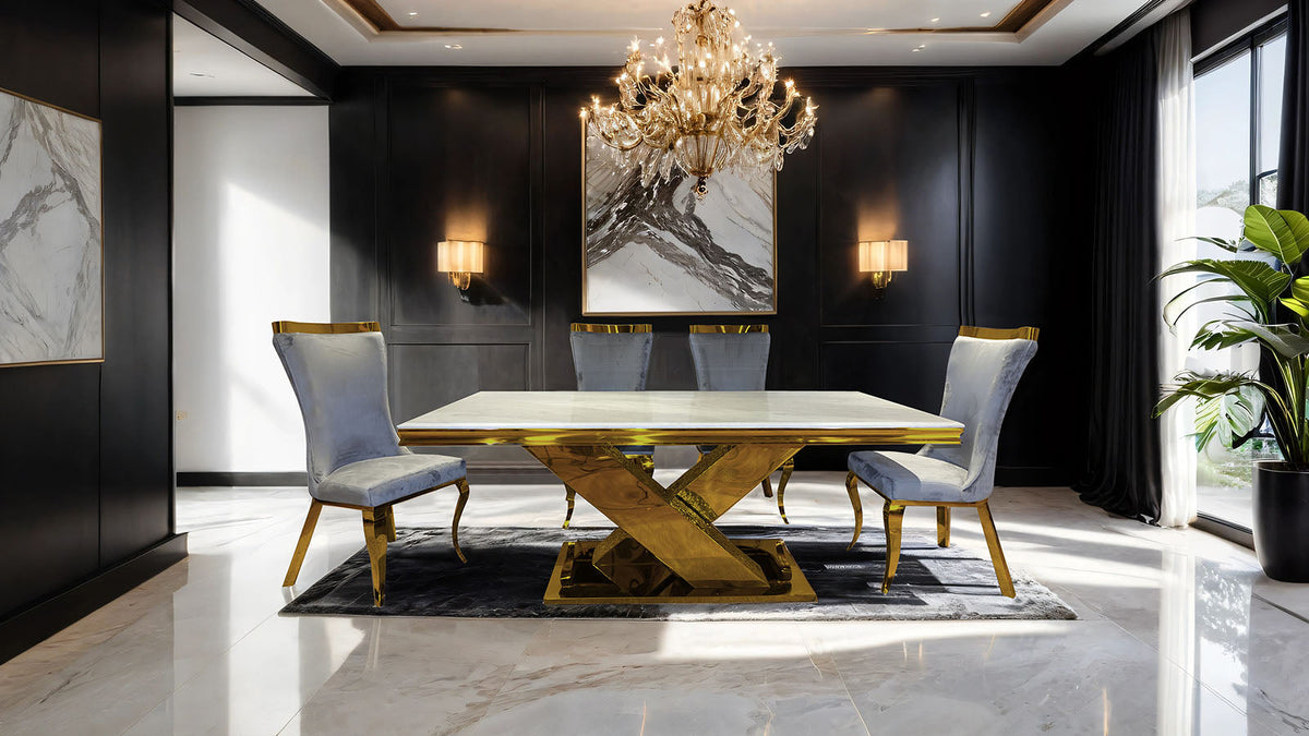 Palazzo Gold Dining Table