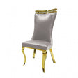 Palazzo Gold/Silver Chair Set of 2 by Furniture of America at Eve Furniture