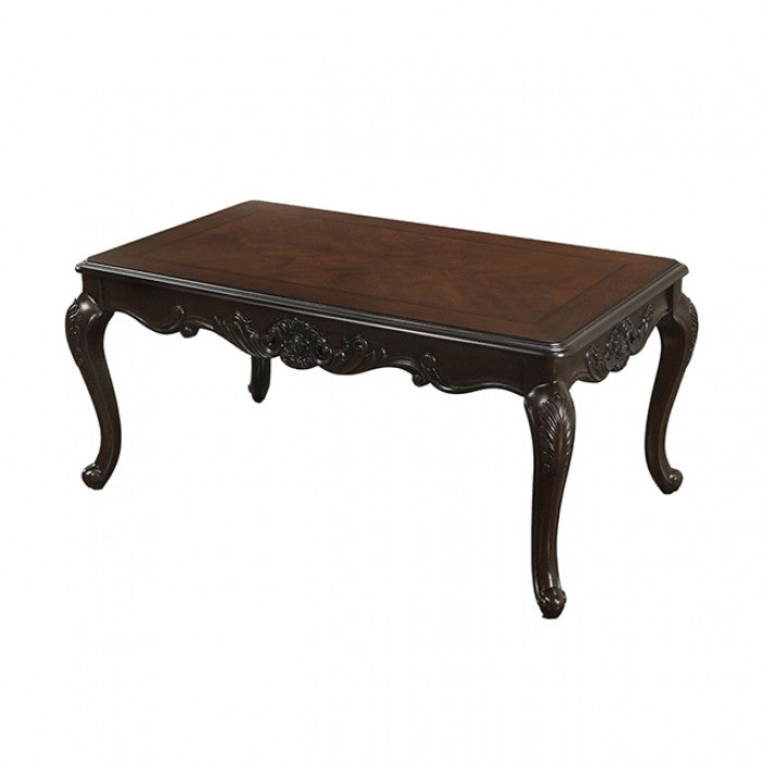 Palencia Dark Cherry Coffee Table by Furniture of America at Eve Furniture