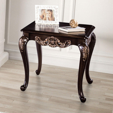 Palencia Dark Cherry End Table by Furniture of America at Eve Furniture