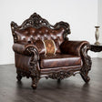 Palencia Dark Cherry/Brown Chair by Furniture of America at Eve Furniture