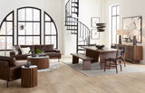 Palermo 18" Dining Chair with Black Leather in Matte Brown, Set of 2 by Home Trends & Design at Eve Furniture