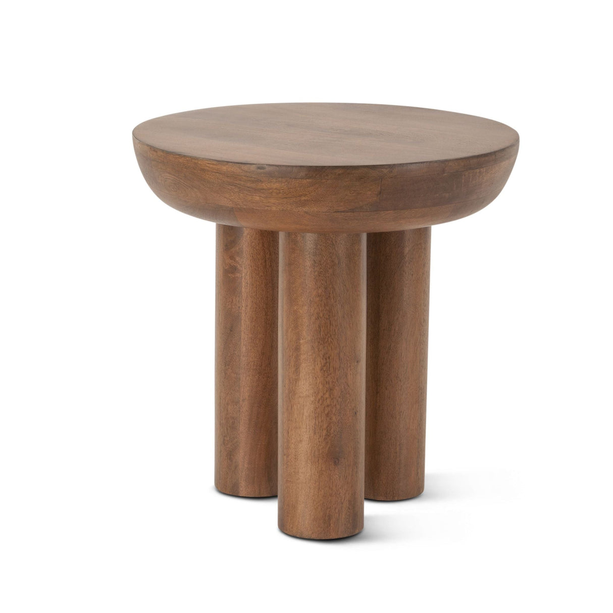 Palermo 20" Round Side Table in Acorn Brown by Home Trends & Design at Eve Furniture