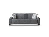 Palermo 3-pieces (Sofa & Loveseat & Chair) Livingroom Set in Grey by Furnia at Eve Furniture