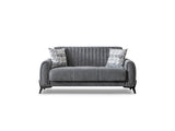 Palermo 3-pieces (Sofa & Loveseat & Chair) Livingroom Set in Grey by Furnia at Eve Furniture